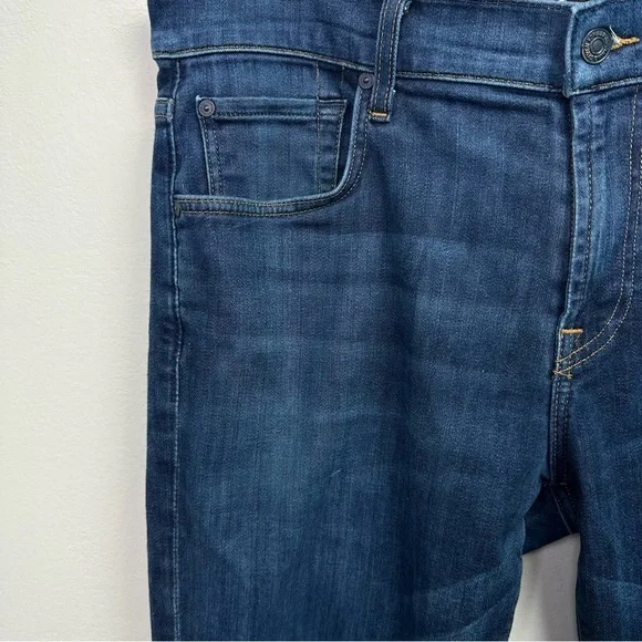 7fam The Straight Lux Performance Dark Wash Jeans Size 36 - Picture 5 of 8